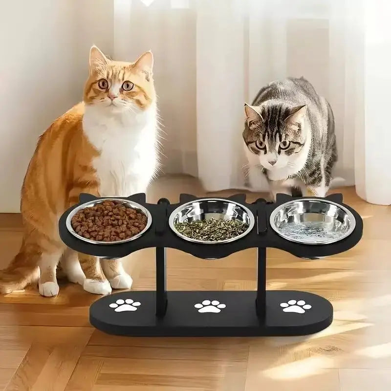 🐈 Bol Surélevé Ajustable 3-en-1 pour Chat