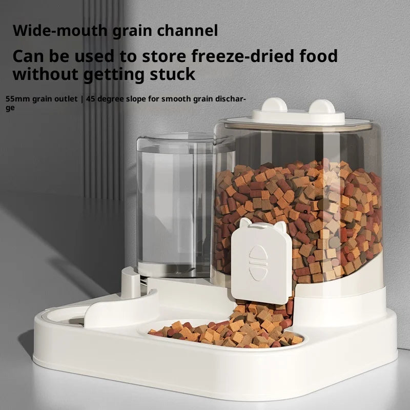 🐕/ 🐈 Gamelle 2-en-1 pour Animaux – Anti-Débordement